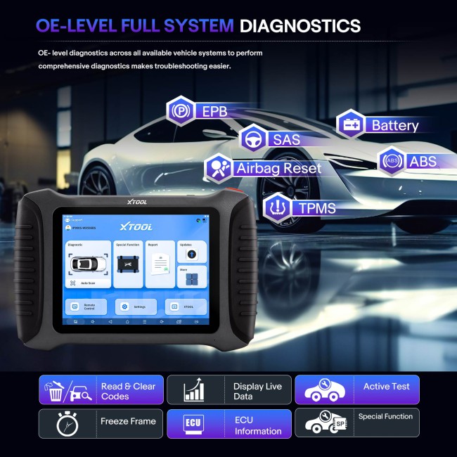 XTOOL IP900S OE-Level Full System Diagnostic Support ECU Coding DOIP / CANFD Protocol & FCA AutoAuth 3 Years Free Update