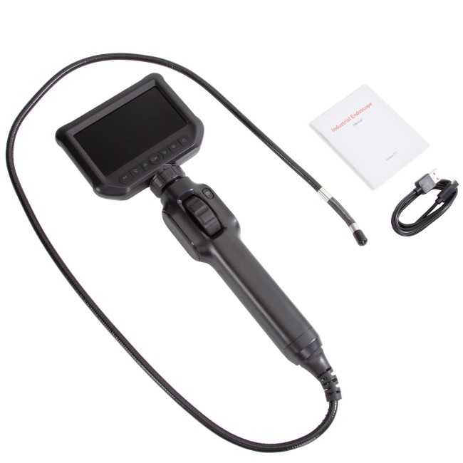 Industrial Endoscope 360 Degree Rotating 2 Million Pixels 1 Meter Long Cable with 32G Memory Card