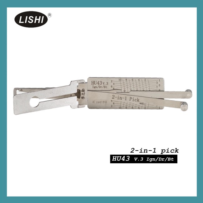 LISHI HU43 2-in-1 Auto Pick and Decoder for OPEL Vauxhall/Holden/Chevrolet/Toyota/Pontiac/Daewoo