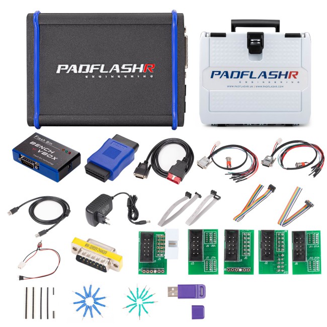 PADFLASH Full Version ECU Programmer Master Version with USB Dongle Free Update OBD Bench Boot Supports Checksum VR Files
