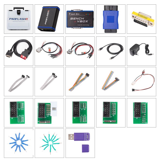 PADFLASH Full Version ECU Programmer Master Version with USB Dongle Free Update OBD Bench Boot Supports Checksum VR Files
