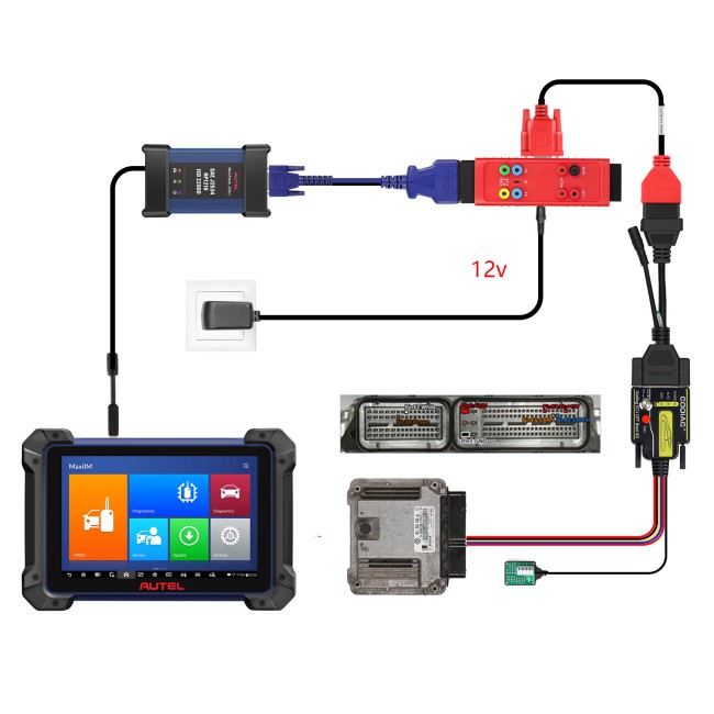 GODIAG G-A ECU TCU Cable for Connecting AUTEL IM608 IM508 with GT107/GODIAG ECU GPT Adapter to Read & Write Data