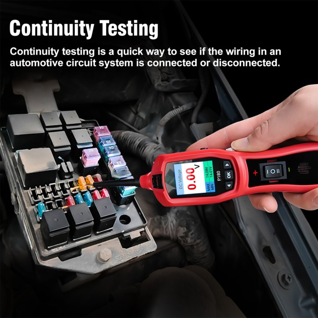 TOPDIAG P180 for 9-30 Volts Vehicle Electrical System Daignostics Injectors Test Support Cars Pickups SUVs Motorcycles Excavators Steamships