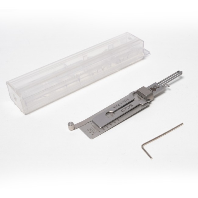 LISHI SC20 Civilian Tool 2-in-1 Pick & Decoder for Schlage L Keyway
