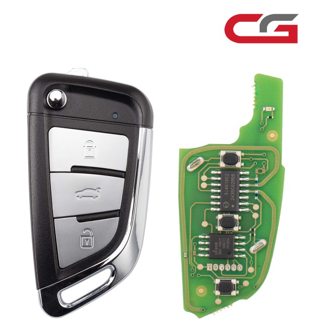 [5Pcs/Lot] CGDI C13-000038 Metal DF(3BTN) 3 Metal Buttons Wire Remote Used with CGDl K2 Remote Key Programmer