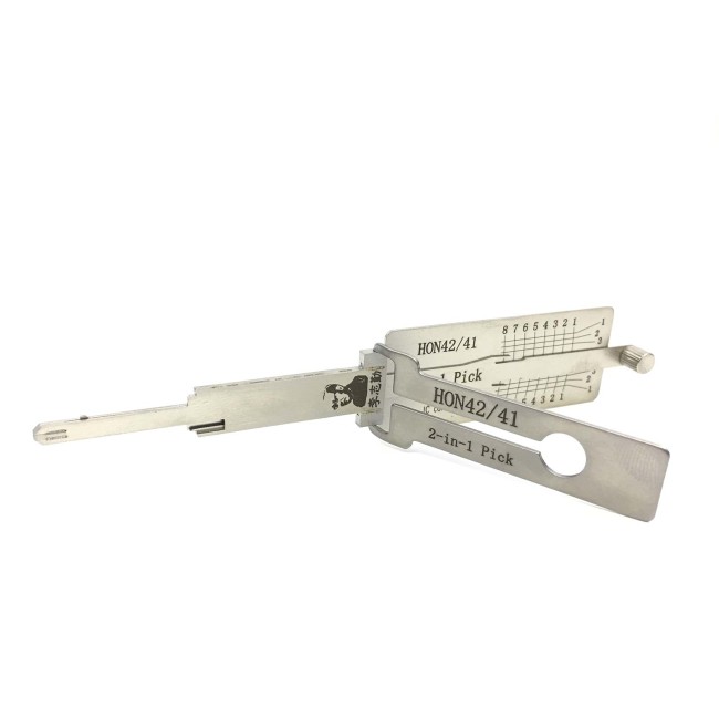 LISHI HON42/41 Flat Milling Tool 2-in-1 Decoder & Pick for Honda Motorcycles