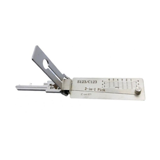 LISHI S123/C123 Civilian Tool 2-in-1 Pick & Decoder for Schlage Locks