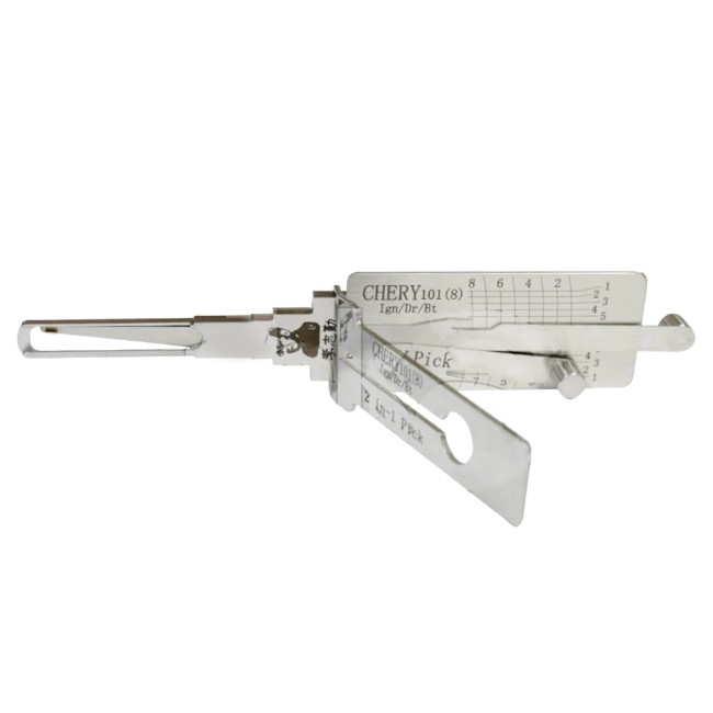 LISHI CHERY101 End Milling Tool (8-CUT) 2-in-1 Pick & Decoder for Chery Tiggo 5 E5 Ignition/Door Locks