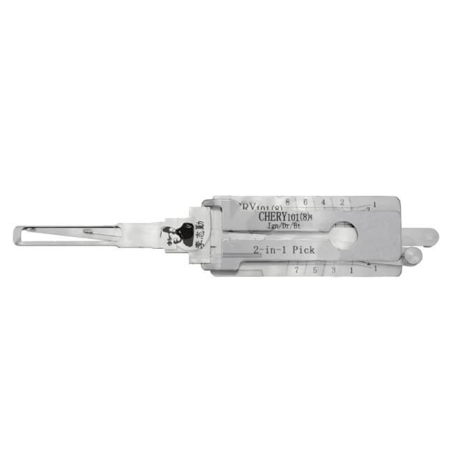 LISHI CHERY101 End Milling Tool (8-CUT) 2-in-1 Pick & Decoder for Chery Tiggo 5 E5 Ignition/Door Locks