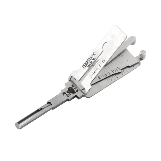 LISHI CHERY101 End Milling Tool (8-CUT) 2-in-1 Pick & Decoder for Chery Tiggo 5 E5 Ignition/Door Locks