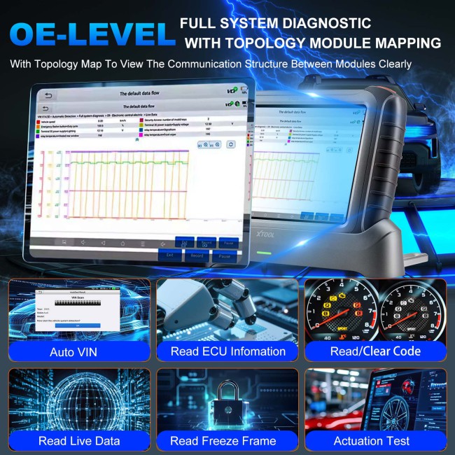 XTOOL IP919 Full System Diagnostic Support ECU Coding DOIP / CANFD Protocol & FCA AutoAuth 3 Years Free Update