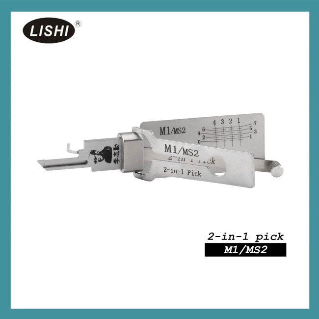 LISHI M1/MS2 Civilian Tool 2-in-1 Pick & Decoder for Master Padlocks