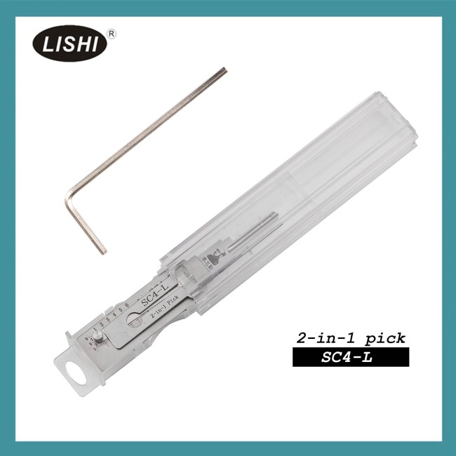 LISHI SC4-L Civilian Tool (Reverse Handing) 2-in-1 Pick & Decoder for 6-Pin Schlage Keyway