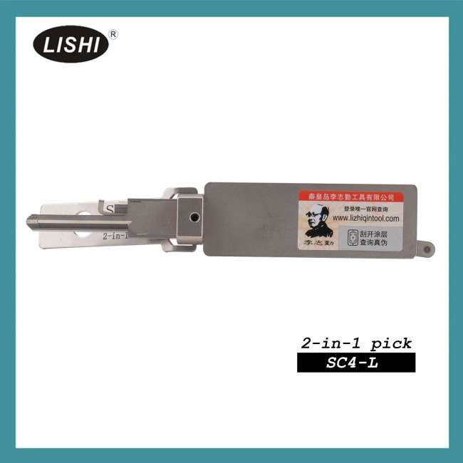 LISHI SC4-L Civilian Tool (Reverse Handing) 2-in-1 Pick & Decoder for 6-Pin Schlage Keyway
