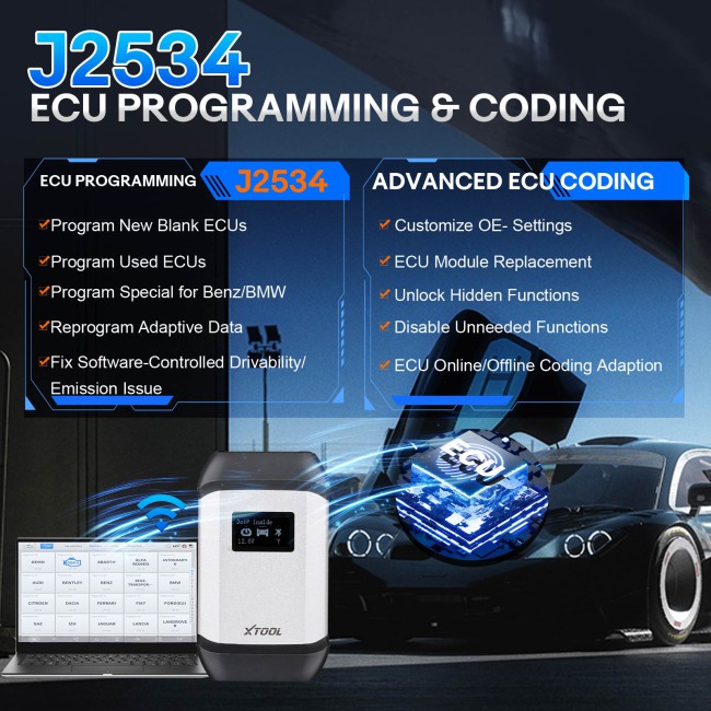 XTOOL X100 MAX2 OE-Level Diagnostic Scanner J2534 ECU Programming Topology Module Map FCA AutoAuth