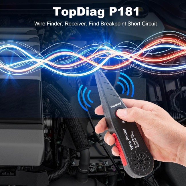 TopDiag P181 Wire Finder Receiver Find Breakpoint Short Circuit