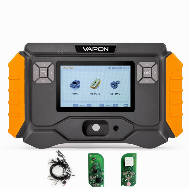 VAPON VP100 Key Programmer for BMW G Chassis Model Key Adding Support 2015-2021 Free Update Get Free 2pcs BMW G Series Key PCB & BDC2 BDC3 Adapter Set