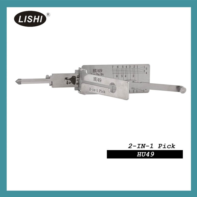 LISHI HU49 2-in-1 Auto Pick and Decoder for Volkswagen series/Jetta/Santana/B4/Audi 100/Bandeira vermelha velha/Golfe