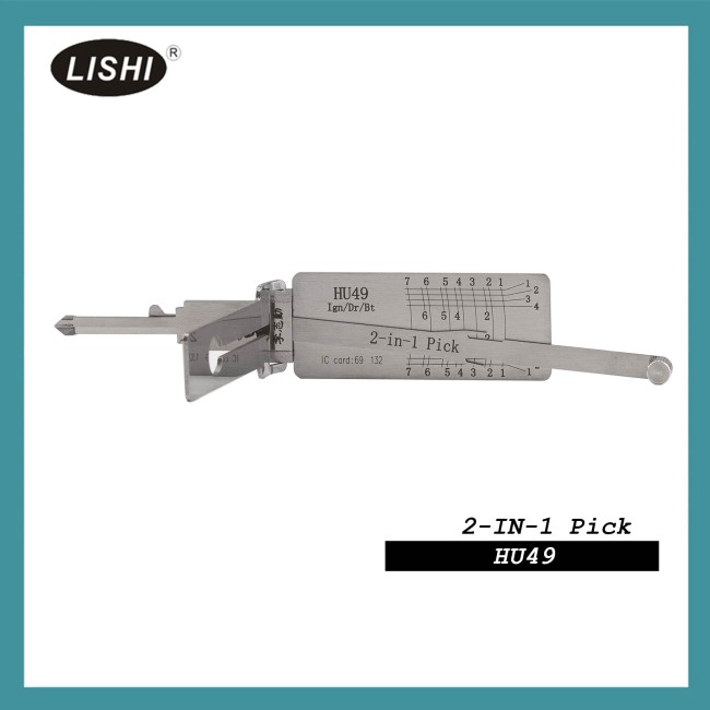 LISHI HU49 2-in-1 Auto Pick and Decoder for Volkswagen series/Jetta/Santana/B4/Audi 100/Bandeira vermelha velha/Golfe