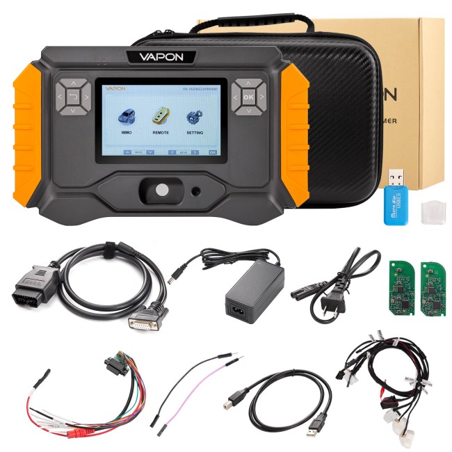 VAPON VP100 Key Programmer for BMW G Chassis Model Key Adding Support 2015-2021 Free Update Get Free 2pcs BMW G Series Key PCB & BDC2 BDC3 Adapter Set