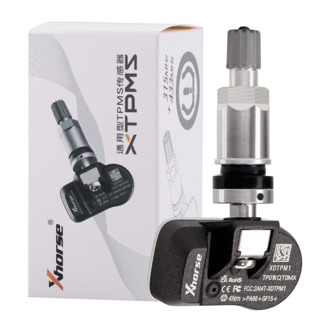 [4Pcs/Lot] XHORSE XDTPM1EN TPMS Sensor  XTPMS Sensor Universal Programmable 98% Coverage of Vehicles with Tire Pressure Support 315/433MHz Frequency
