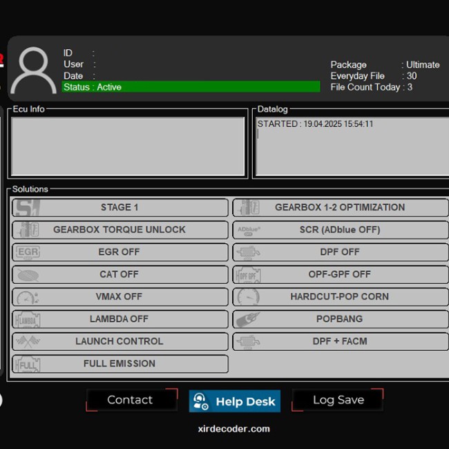 XirDecoder DTC - Chip Tuning - All Solutions Software Basic Version