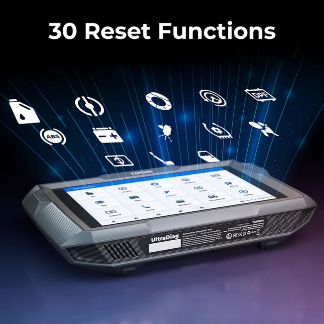 TOPDON UltraDiag 8 Inch Key Programming & Scan Tool Bi-directional Control Support 100+ Car Brands 30+ Service Functions
