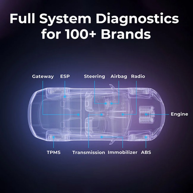 TOPDON UltraDiag 8 Inch Key Programming & Scan Tool Bi-directional Control Support 100+ Car Brands 30+ Service Functions
