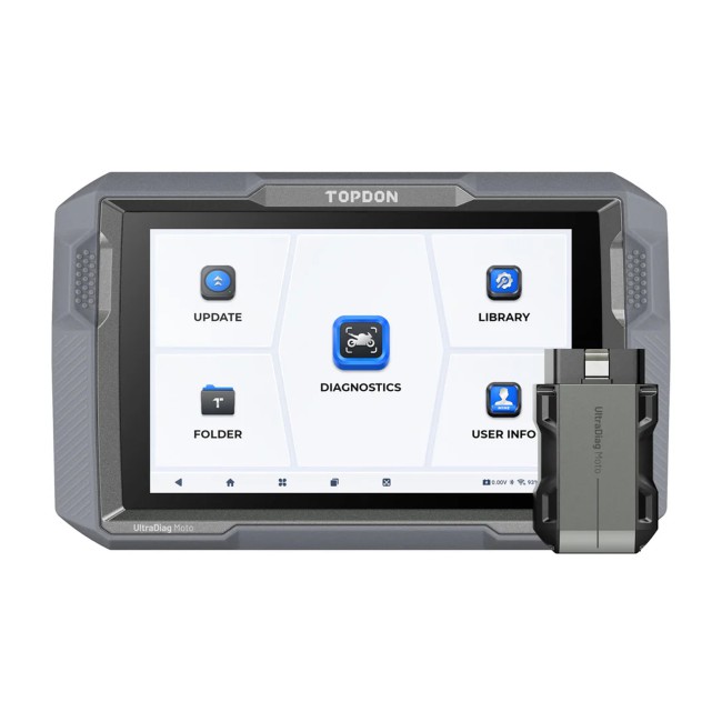 TOPDON UltraDiag Ultra Diag Moto 8 inch Wireless Motorcycle Diagnostic Tool Bi-directional Support 81+ Brands Motors 40+ Service Functions