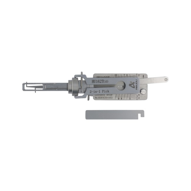 Abudun ABUDU HU162T-10 Internal Milling Six-Track Unlocking and Decoding 2-in-1 Tool, Depth (10-cut) IC CARD: 1421