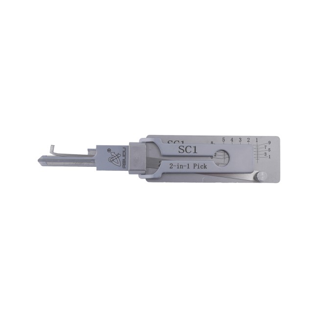 Abdun ABUDU SC1 (Schlage) Flat Milling Single Track Opening and Reading Teeth 2-in-1 Tool, Tooth Depth (5-cut) IC CARD: 871