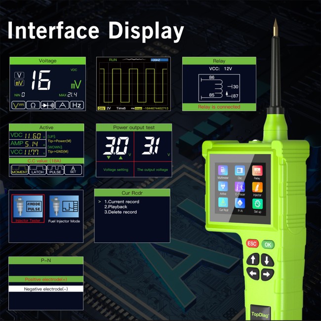 TOPDIAG P200Pro New Generation of Intelligent Circuit Detectors