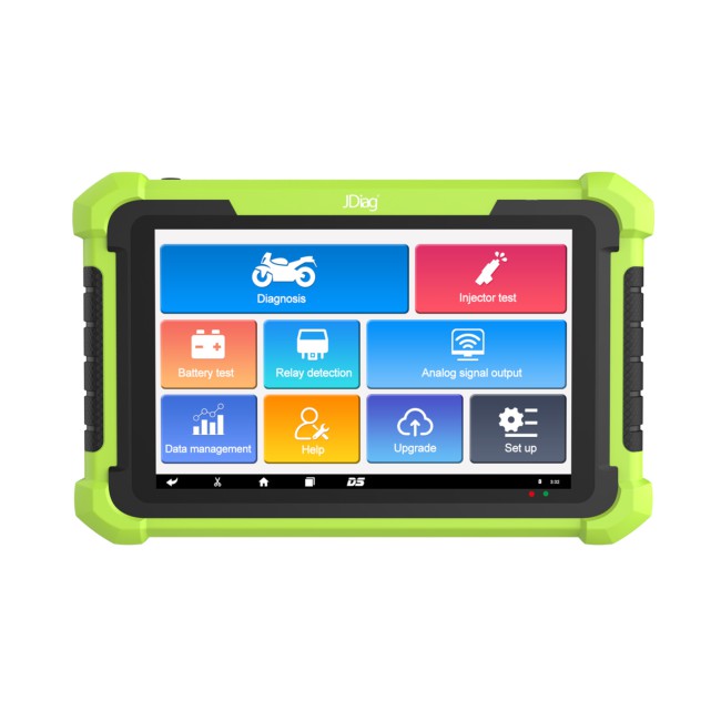 TOPDIAG M400 Intelligent Motorcycle Diagnostic Scanner 8-inch Large Screen ABS Diagnostic Analog Signal Output Battery Testing