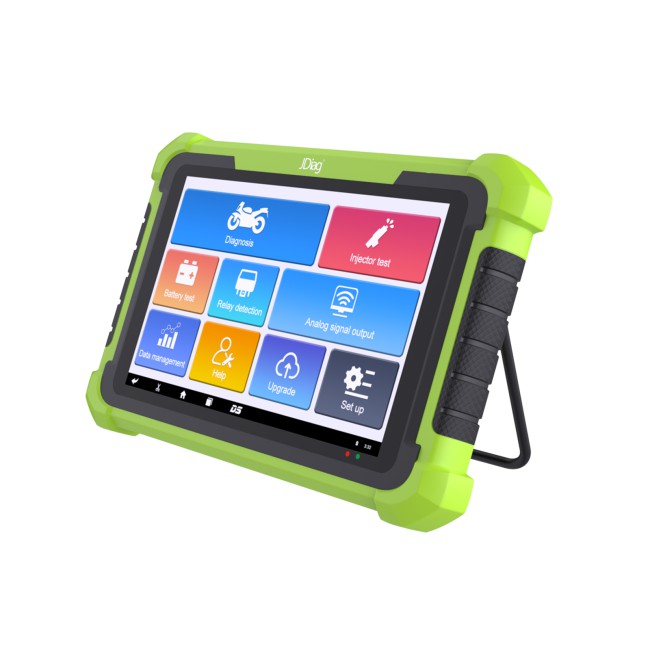 TOPDIAG M400 Intelligent Motorcycle Diagnostic Scanner 8-inch Large Screen ABS Diagnostic Analog Signal Output Battery Testing