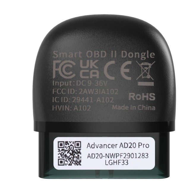 XTOOL Advancer AD20 PRO OBD2 Scanner with Maintenance Light Reset/ Battery Test Functions