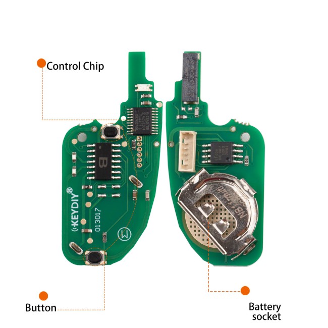 [5Pcs/Lot] KEYDIY KD NB11-2 PCF Universal Flip Remote Key 2 Buttons for PSA Type