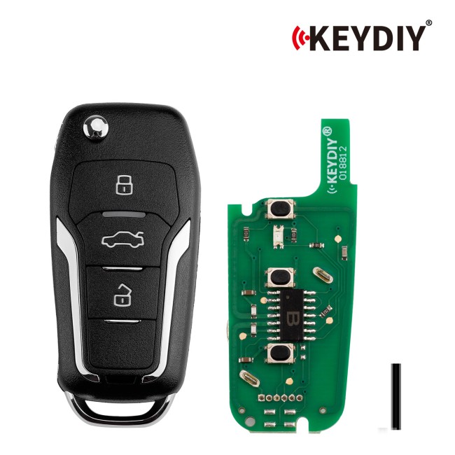 [5Pcs/Lot] KEYDIY KD B12-3 Universal Flip Remote Key 3 Buttons for Ford Type