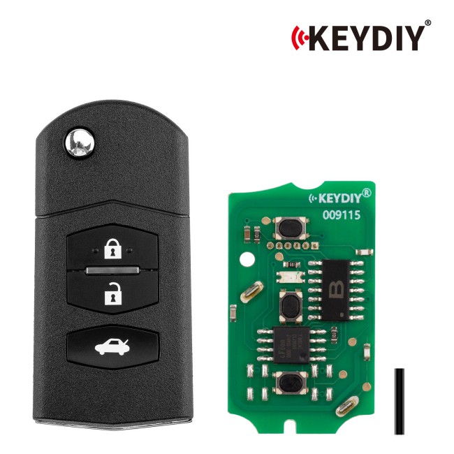[5Pcs/Lot] KEYDIY KD B14-3 Universal Flip Remote Key 3 Buttons for Mazda Type