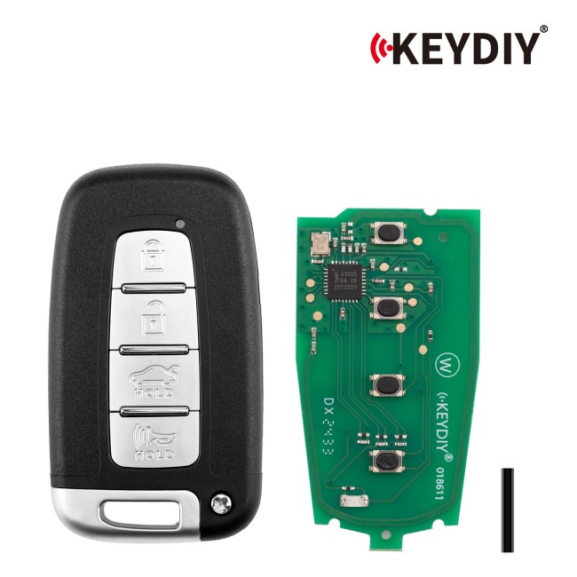 [5Pcs/Lot] KEYDIY KD ZB04-4 KD Universal Smart Remote Key (Right Slot) 3+1 Buttons for Hyundai Type