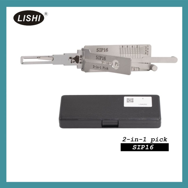 LISHI SIP16 End Milling Tool 2-in-1 Decoder and Pick for Fiat/Alfa/Maserati/Lancia