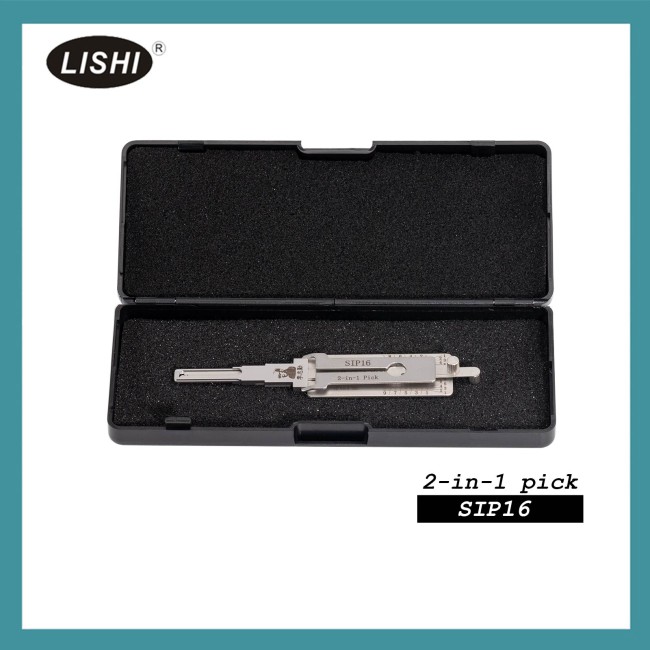 LISHI SIP16 End Milling Tool 2-in-1 Decoder and Pick for Fiat/Alfa/Maserati/Lancia