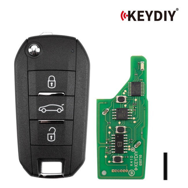[5Pcs/Lot] KEYDIY KD NB47-3 Universal Flip Remote Key 3 Buttons for Peugeot Type