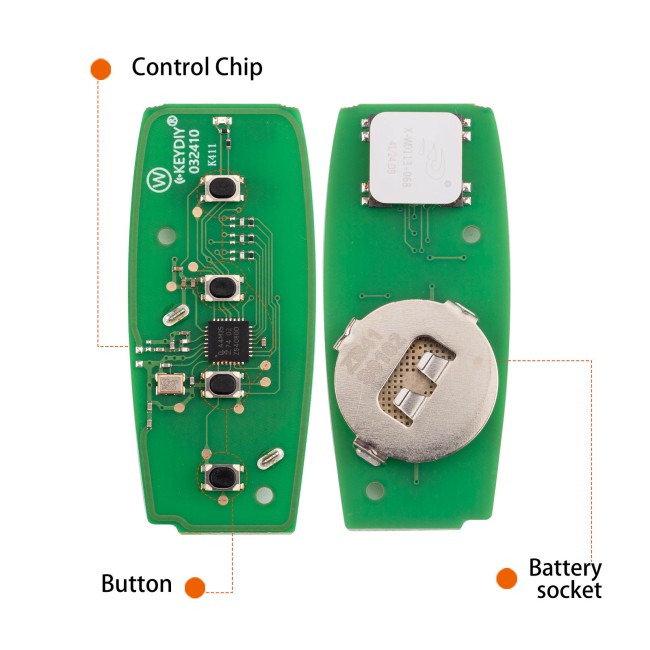 [5Pcs/Lot] KEYDIY KD ZB41-4 Universal Smart Remote Key 3+1 Buttons for Subaru Type