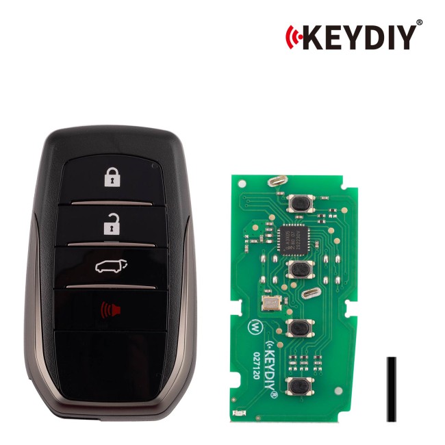 [5Pcs/Lot] KEYDIY KD ZB35-4 Universal Smart Remote Key 3+1 Buttons for Toyota Type
