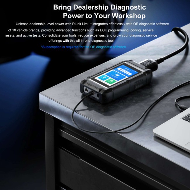 TOPDON RLink Lite All-in-one Special Inspection 13 in 1 D9S D9S OE-level Diagnostics Compliant with D-PDU J2534 and RP1210 Free Update