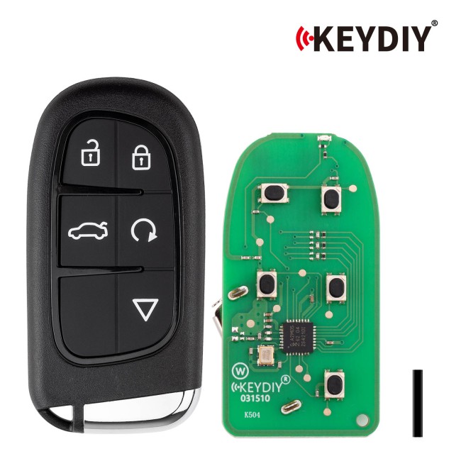 [5pcs/lot] KEYDIY KD ZB34-5 Universal Smart Remote Key 5 Buttons for Jeep Chrysler Dodge Type