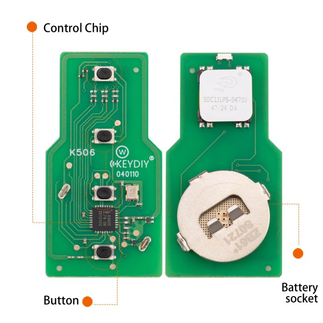 [5Pcs/Lot] KEYDIY KD ZB61-4 Universal Smart Remote Key 4 Buttons