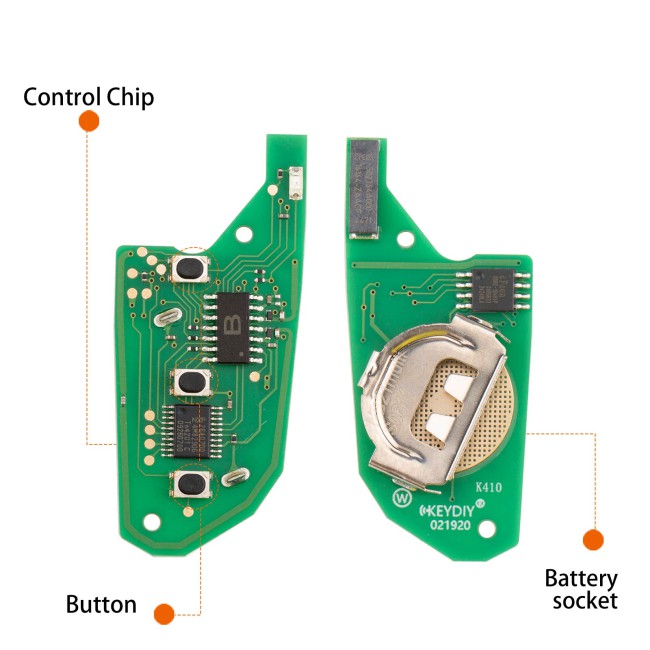 [5Pcs/Lot] KEYDIY KD NB21-3 Universal Remote Key 3 Buttons