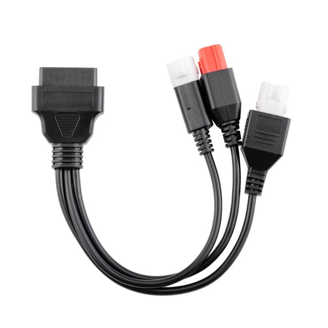 Free Shipping OEM OBD to 3pin + 4pin + 6pin for Motorcycle 3-IN-1 Adapter Cable