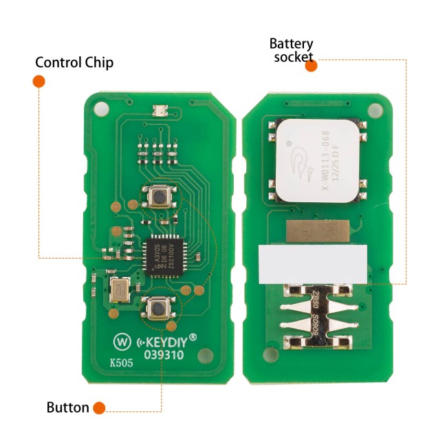[5Pcs/Lot] KEYDIY KD ZB50-2 Universal Smart Remote Key 2 Buttons